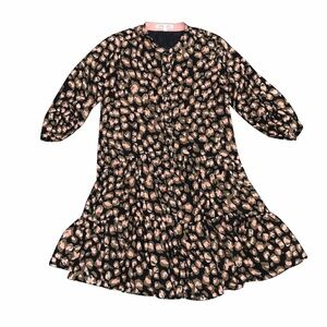 Joy Joy Tiered Animal Print Dress